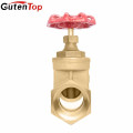 Guten top brass gate valve cast iron stem gate valve